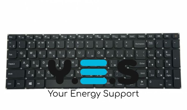 Клавіатура для ноутбука Lenovo IdeaPad (110-15IBR) Black, (No Frame), RU