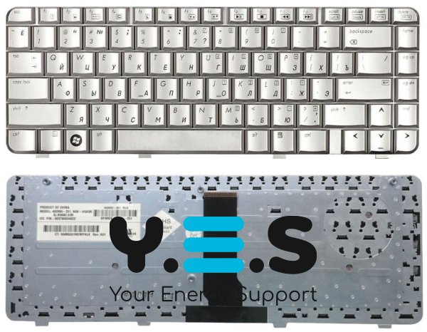 Клавіатура для ноутбука HP Pavilion (DV3000, DV3500) Silver, RU