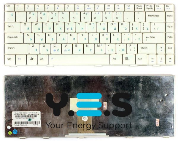 Клавіатура для ноутбука Asus (F80, F80S, F80CR, F80Q, F80L) White, RU