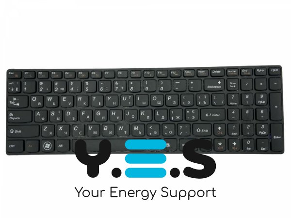 Клавіатура для ноутбука Lenovo IdeaPad G580, G585, Z580, Z585, Z780 Black, (Black Frame), UA