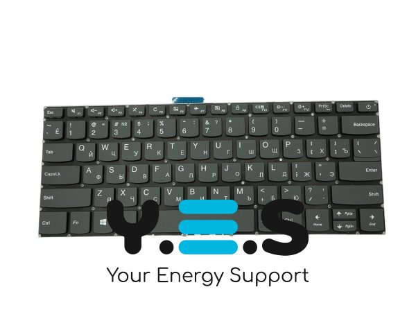 Клавіатура для ноутбука Lenovo IdeaPad 320S-14IKBR Black, (No Frame), RU