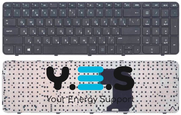 Клавіатура для ноутбука HP Pavilion G7-2000 Black, (Black Frame), RU
