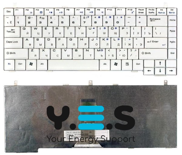 Клавіатура для ноутбука MSI (S420, S425, S430, S450) White, RU