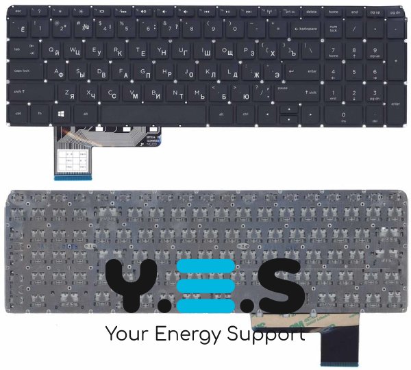 Клавіатура для ноутбука HP Pavilion (m6-k088) с подсветкой (Light), Black, (No Frame) RU