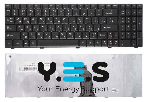 Клавіатура для ноутбука Lenovo IdeaPad (G560, G560A, G560E, G565, G565A) Black, RU