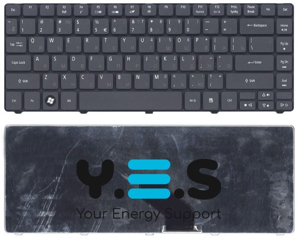 Клавіатура для ноутбука Acer Timeline (3410, 4741, 3810) Black, Mat, RU