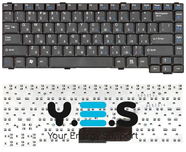 Клавіатура для ноутбука Gateway CX200, CX210, M280, M285, CX2620, CX2620h, CX2608, CX2610, CX2615, CX2619, CX2724, CX2720 Black, RU