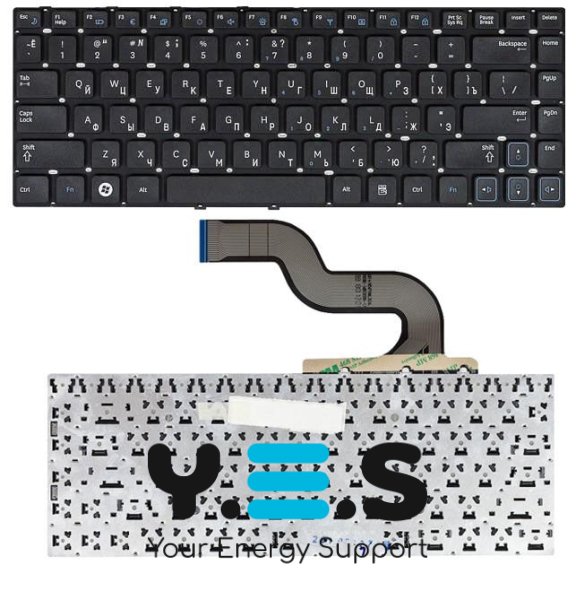 Клавіатура для ноутбука Samsung (RC410) Black, (No Frame), RU/EN