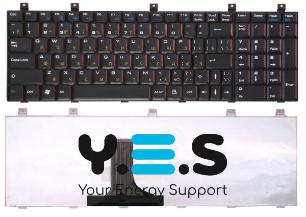 Клавіатура для ноутбука Roverbook Explorer (W700) Black, RU