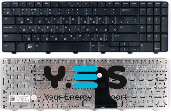 Клавіатура для ноутбука Dell Inspiron (M5010, N5010) Black, RU/ЕN