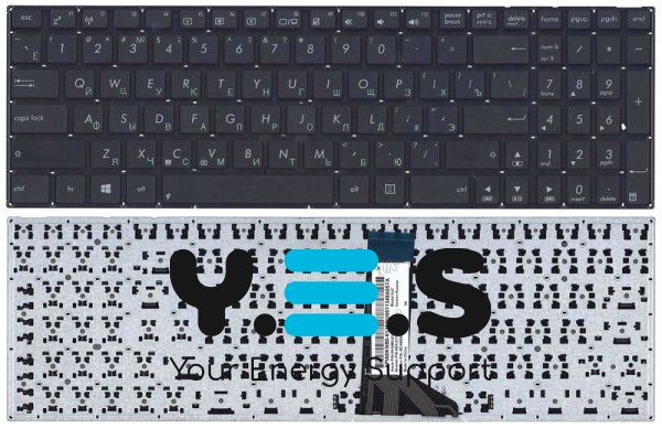 Клавіатура для ноутбука Asus (X551, X551CA) Black, (No Frame) RU