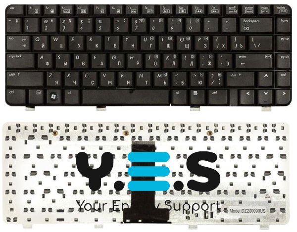 Клавіатура для ноутбука HP Pavilion DV2000, DV2100, DV2200, DV2300, DV2400, DV2500, DV2600 Black, EN