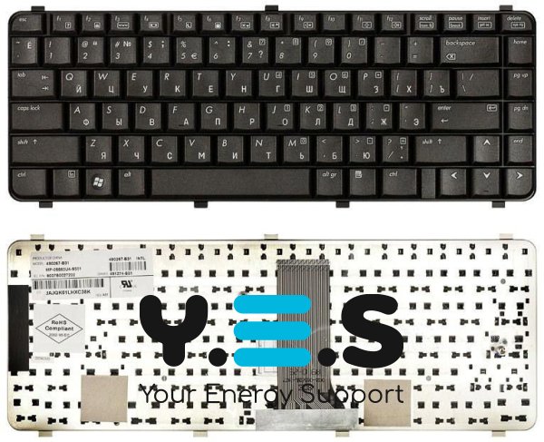 Клавіатура для ноутбука HP Compaq 6530S, 6730S, 6735S Black, RU