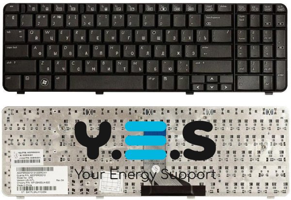 Клавіатура для ноутбука HP Compaq Presario CQ61 Black, RU
