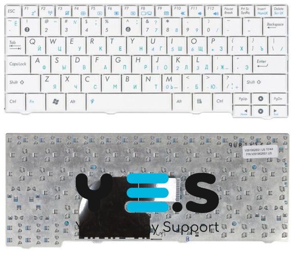 Клавіатура для ноутбука Asus EEE PC (MK90H) White, RU