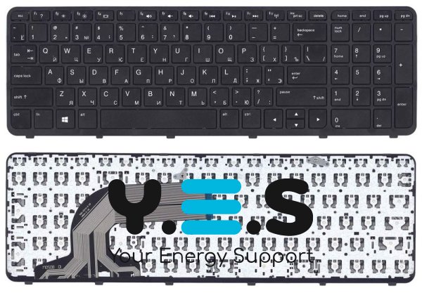 Клавіатура для ноутбука HP (350 G2) Black, (With Frame) RU