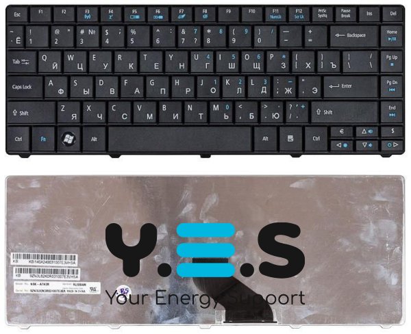 Клавіатура для ноутбука Acer TravelMate 8371, 8371G, 8471, 8471G Black, RU