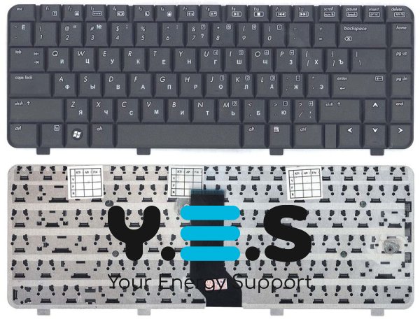 Клавіатура для ноутбука HP Compaq (6520S, 6720S, 540, 550) Black, RU