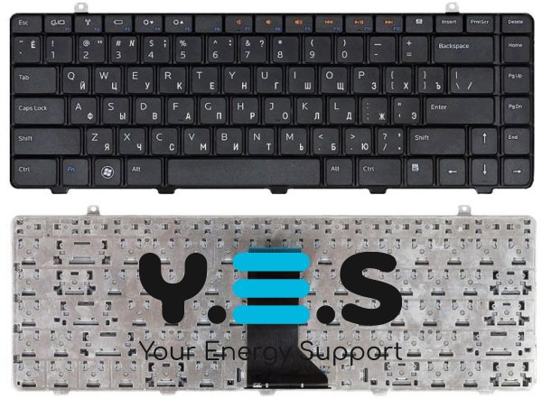 Клавіатура для ноутбука Dell Inspiron (1464) Black, RU