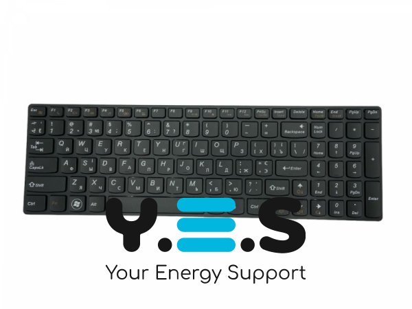 Клавіатура для ноутбука Lenovo IdeaPad (Z560, Z565, G570, G770) Black, (Black Frame), UA
