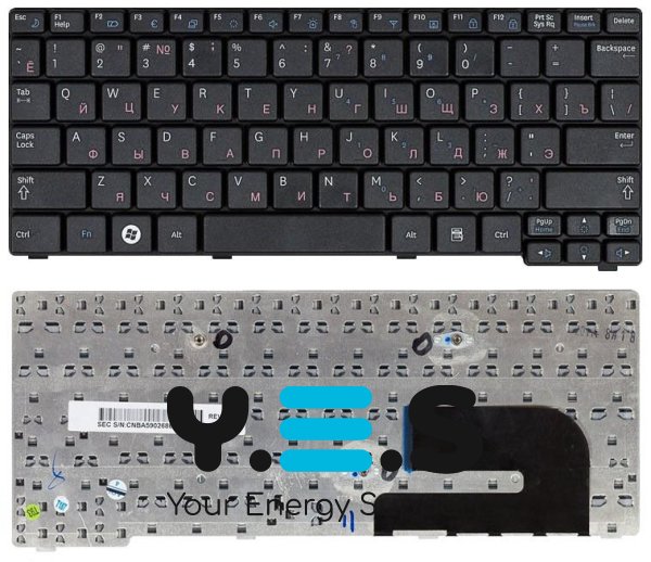 Клавіатура для ноутбука Samsung (N140, N150, N145, N144, N148) Black, RU