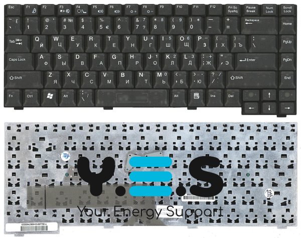 Клавіатура для ноутбука Fujitsu Amilo M1437, M1439, D7850 Black, RU