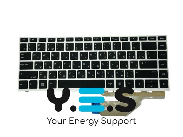 Клавіатура для HP ProBook (430 G5) Silver, (Silver Frame), RU