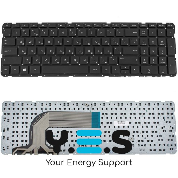 Клавіатура для ноутбука HP Pavilion 17-e series rus, black без фрейма