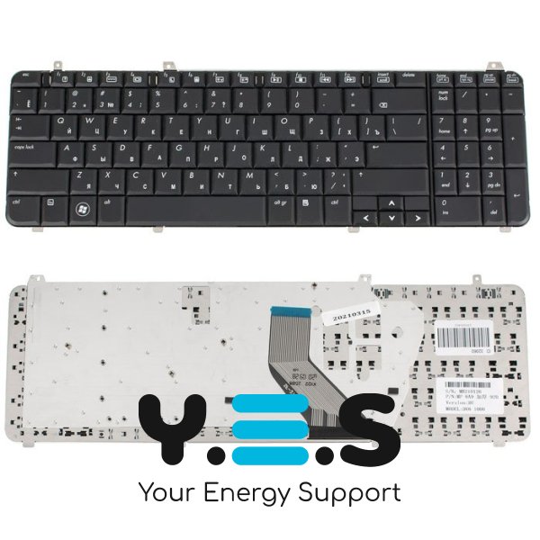 Клавиатура для ноутбука HP (Pavilion: dv6-1000, dv6-2000, dv6t-1000, dv6t-2300, dv6z-1000 ) rus, black