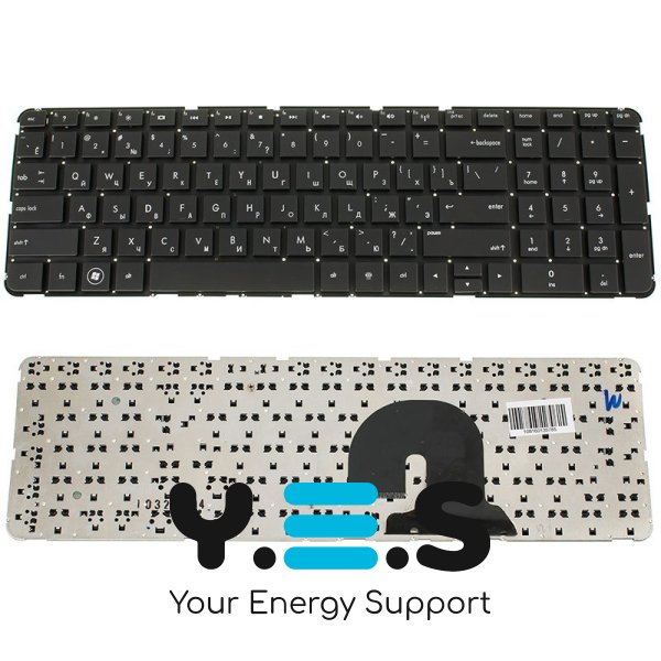 Клавіатура для ноутбука HP Pavilion dv7-4000, dv7-4100, dv7-4200, dv7-4300, dv7-5000 rus, black без фрейму
