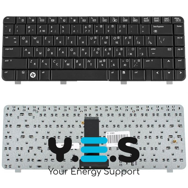 Клавіатура для ноутбука HP Compaq (540, 550, 6520, 6520S, 6720, 6720S) ukr, black