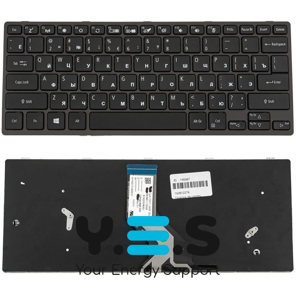 Клавіатура ACER TravelMate B311-31 — чорна, російська розкладка, без підсвітки