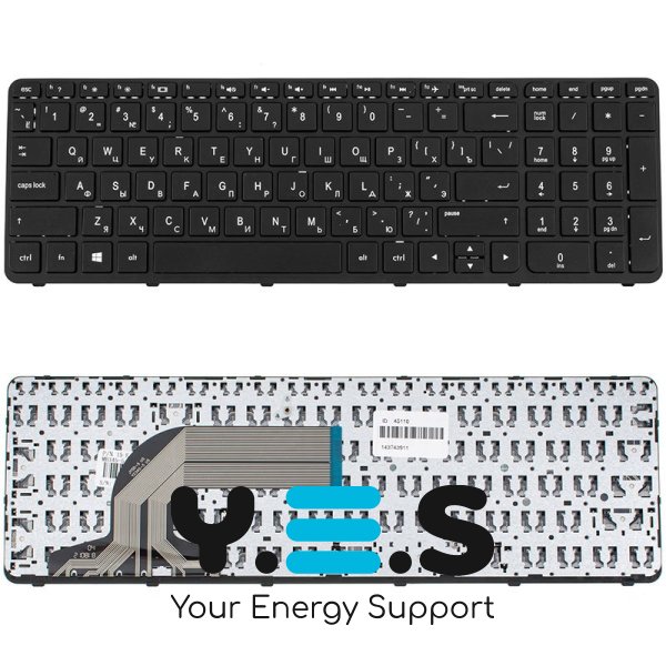 Клавіатура для ноутбука HP Pavilion 15-E, 15T-E, 15Z-E, 15-N, 15T-N, 15Z-N series, чорна