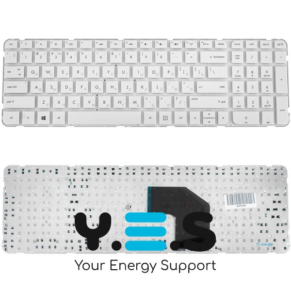 Клавіатура для ноутбука HP G6-2000 series rus, white, без фрейма (OEM)