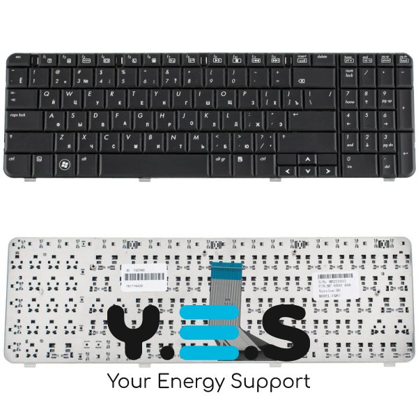 Клавіатура для ноутбука HP Presario CQ61, G61, чорна, російська розкладка (OEM)