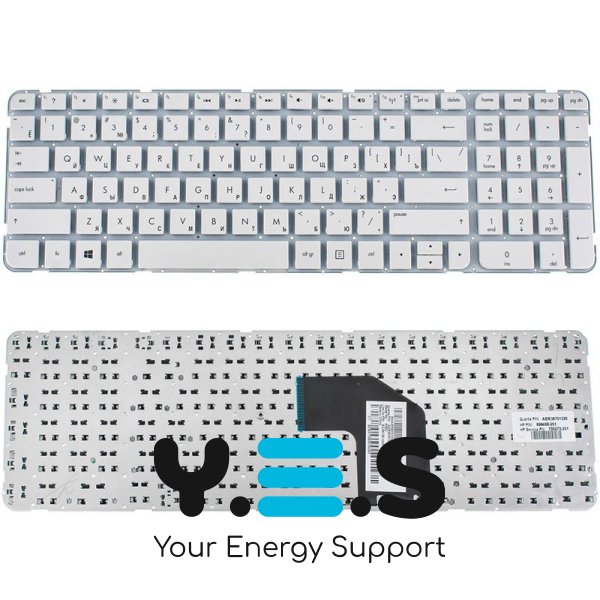 Клавіатура для ноутбука HP G6-2000 series rus, white, без фрейма