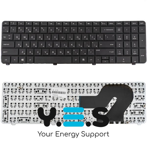 Клавіатура для ноутбука HP Presario CQ72, G72, чорна, російська розкладка