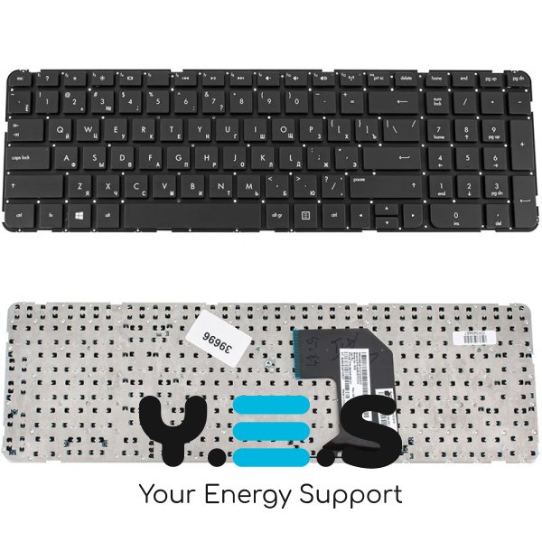 Клавіатура для ноутбука HP Pavilion G7-2000, G7T-2000, чорна, російська розкладка, без фрейму