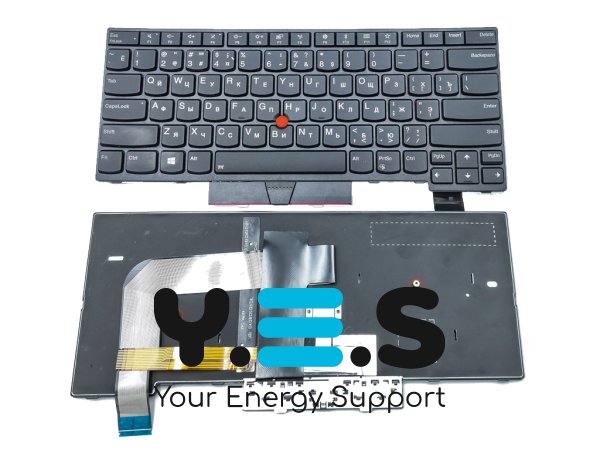 Клавіатура для Lenovo ThinkPad T470, T480, A475, A485 (RU Black з підсвіткою та TrackPoint)