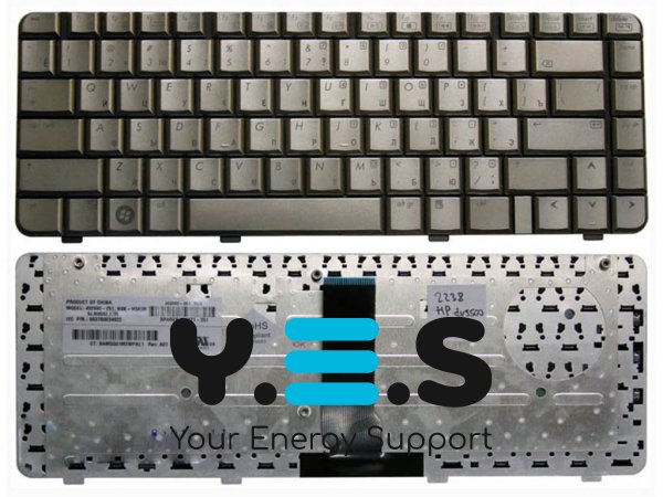 Клавіатура для ноутбуків HP DV3000, DV3500, DV3600, DV3700, DV3510, DV3888, Compaq Presario V3000, V3100 (RU Brown)