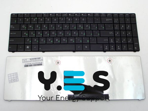Клавіатура для ASUS K53, K53B, K53U, K53T, K53TA, X53U, X53B, X73T (RU Black)