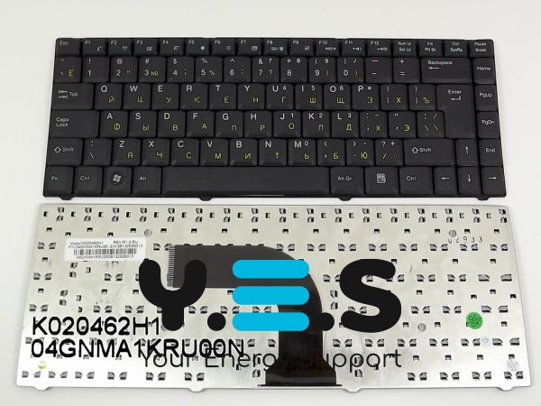 Клавіатура для ноутбуків ASUS Z98, Z97, Z37 — чорна, російська розкладка, оригінал