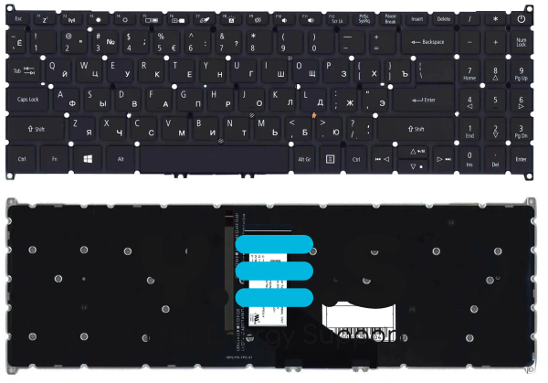 Клавіатура для ноутбука Acer Aspire A514-52 з підсвіткою