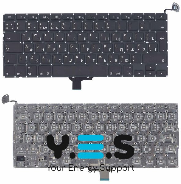 Клавіатура для Apple MacBook 2011+ (A1278), Black, (Original), (No Frame), RU (вертикальний Enter)