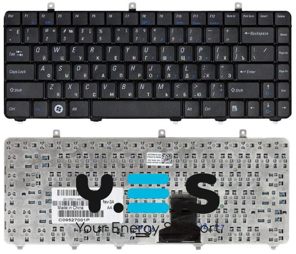 Клавіатура для ноутбука Dell Vostro (1220), Чорна, RU