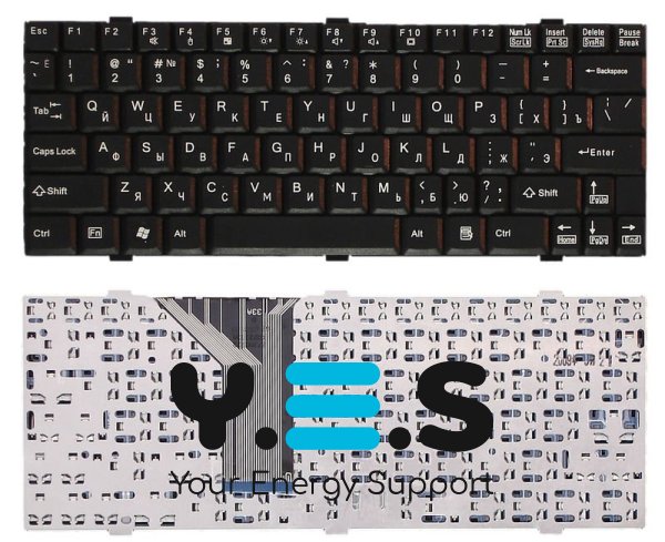 Клавіатура для ноутбука Fujitsu LifeBook (P5020, P5020D, P5010, P5010D) чорна, RU