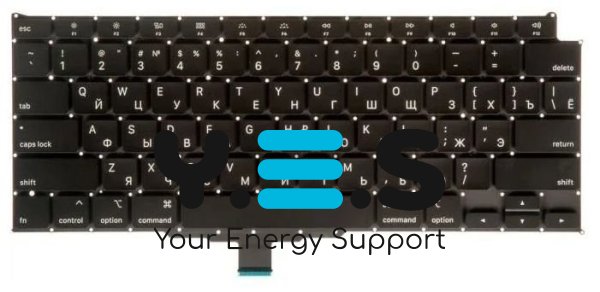 Клавіатура для Apple MacBook Air 13” Retina (A2179) Early 2020, Black, RU (вертикальний Enter)