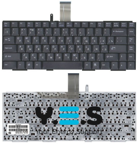 Клавіатура для ноутбука Sony (Unit FX) чорна, RU розкладка