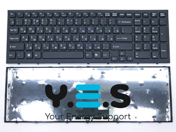 Клавіатура для SONY VPC-EB Series (RU Black з рамкою). OEM