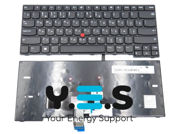 Клавіатура для Lenovo ThinkPad E470, E470C, E475 (RU Black)